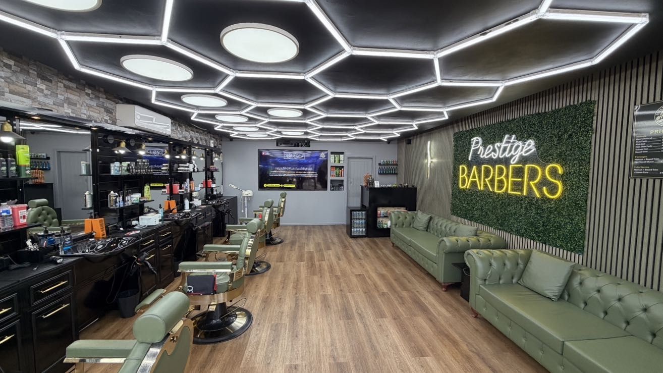 Inside Prestige Barbers in Yardley